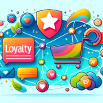 A colorful set of images depicting loyalty in ecommerce.